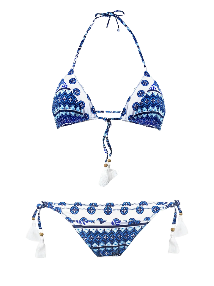 Triangel-Bikini mit Gipsy-Print