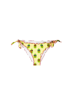 Avocado print swim briefs