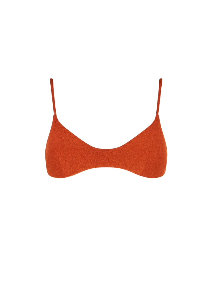 Orange lurex top bralette - MC2 Saint Barth