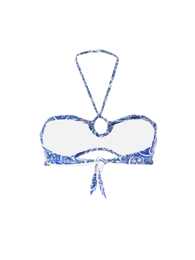 Bandanna print bandeau top