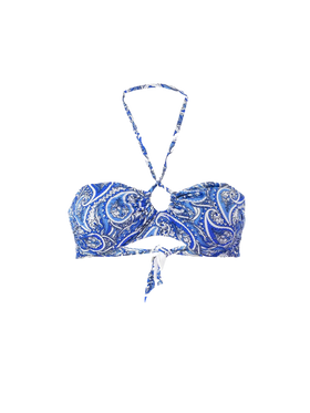 Bandanna print bandeau top