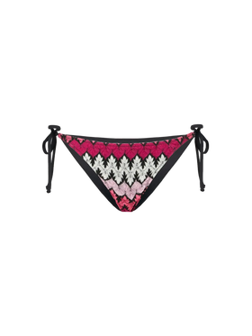 Knitted fucsia swim briefs