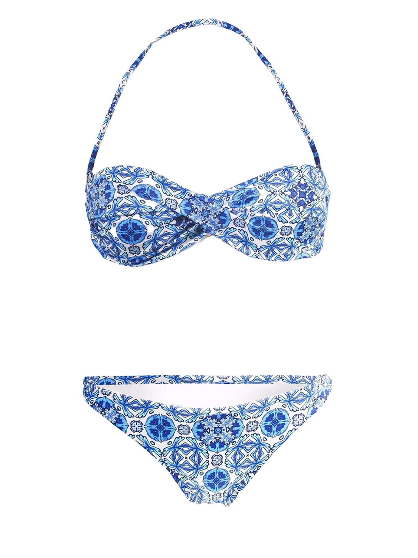 Bandeau bikini optical print