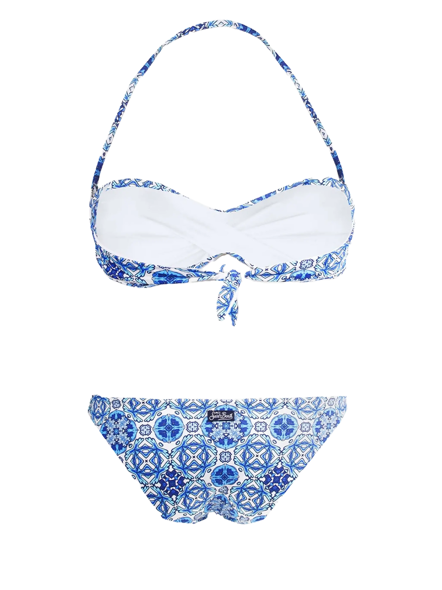 Bandeau bikini optical print