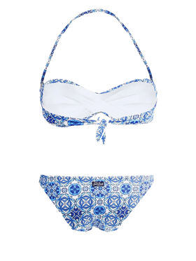 Bandeau bikini optical print