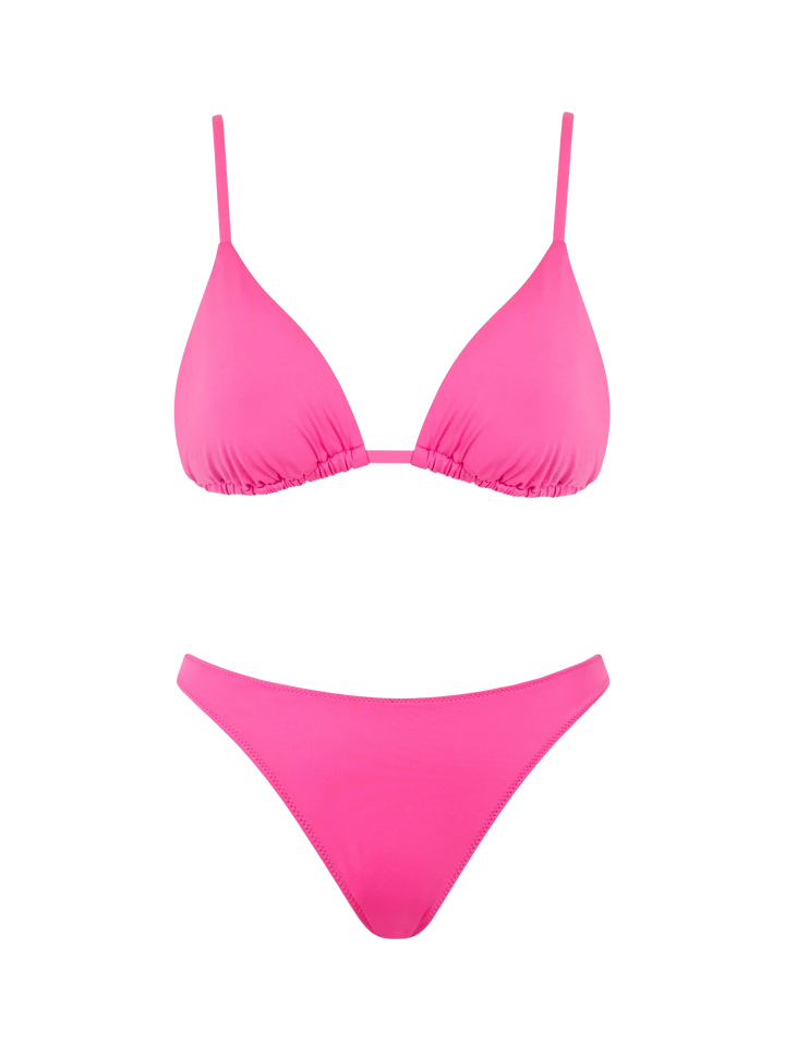 Damen-Triangel-Bikini in Fuchsia