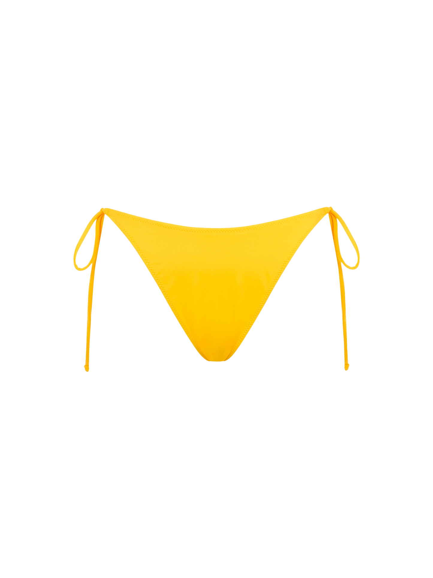Woman yellow swim briefs