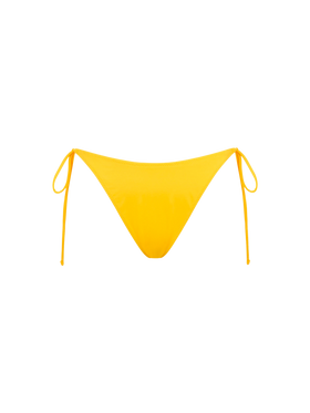 Woman yellow swim briefs