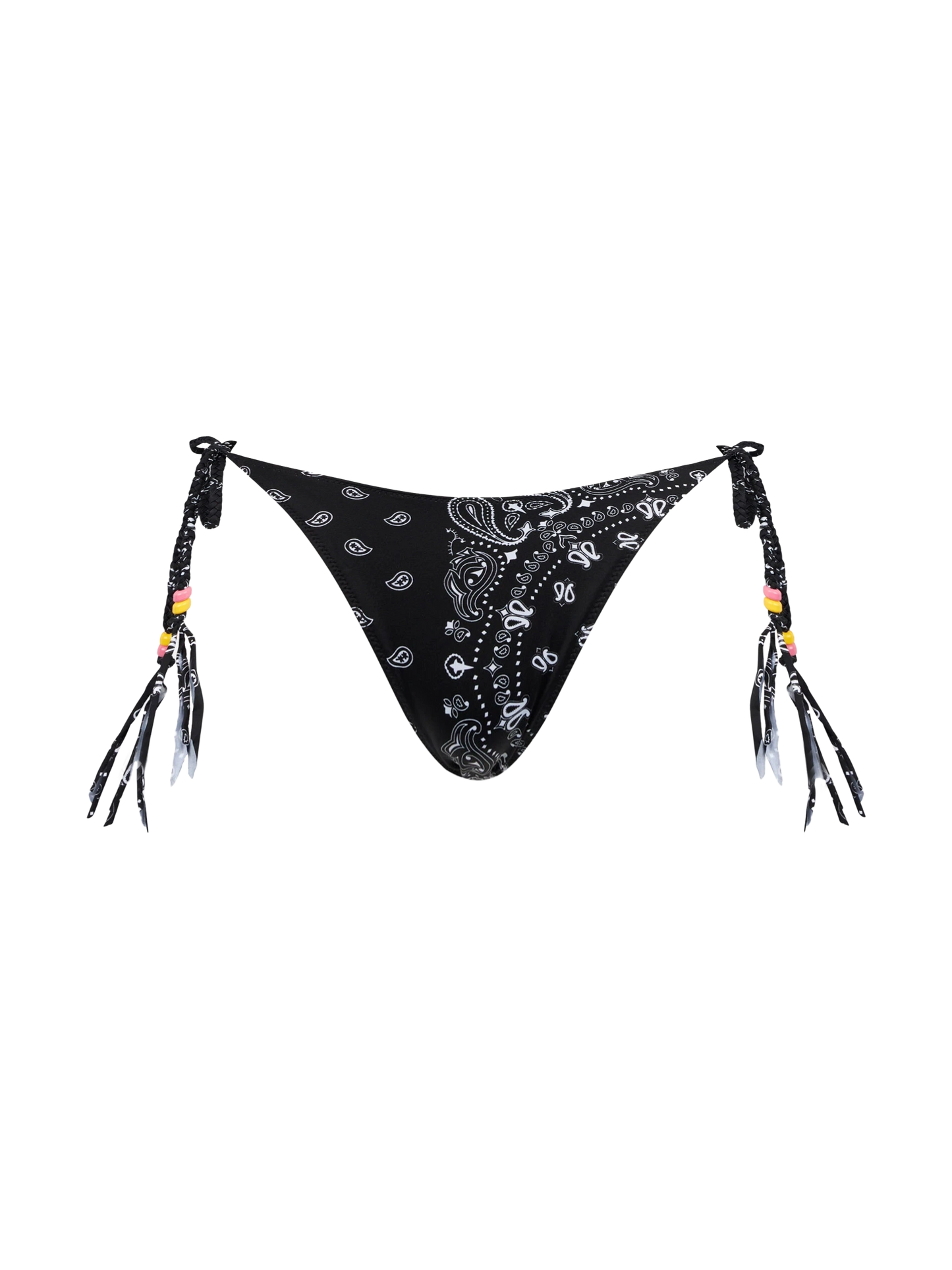 Woman swim briefs with bandanna print