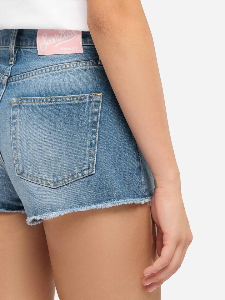 Musa blaue Denim-Shorts 