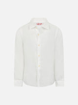 Kid white linen shirt Agnes