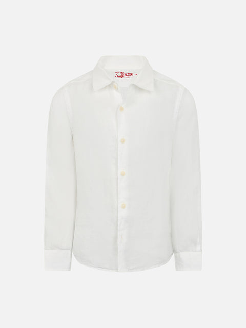 Agnes white linen shirt - MC2 Saint Barth