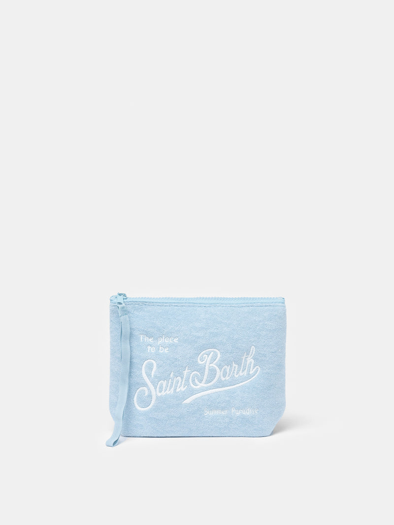 Light blue terry pochette Aline