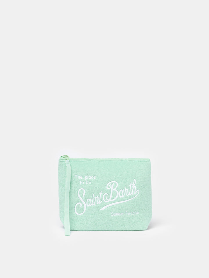 Sage green terry pochette Aline