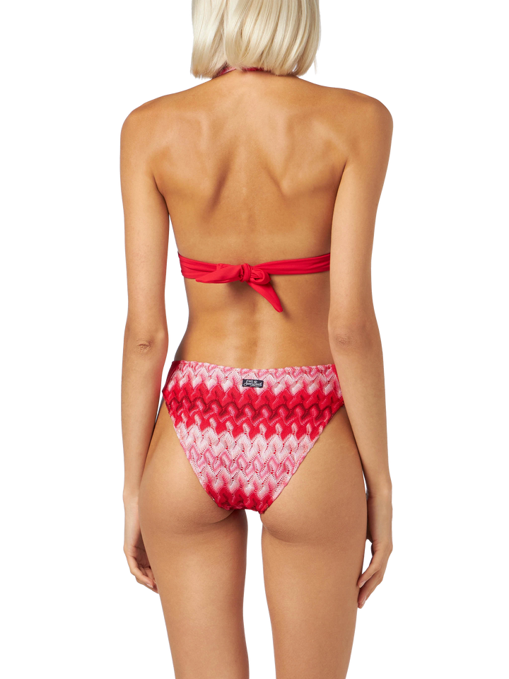 Red knitted chevron briefs - MC2 Saint Barth