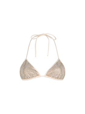Costume da bagno donna top triangolo Annabelle con strass