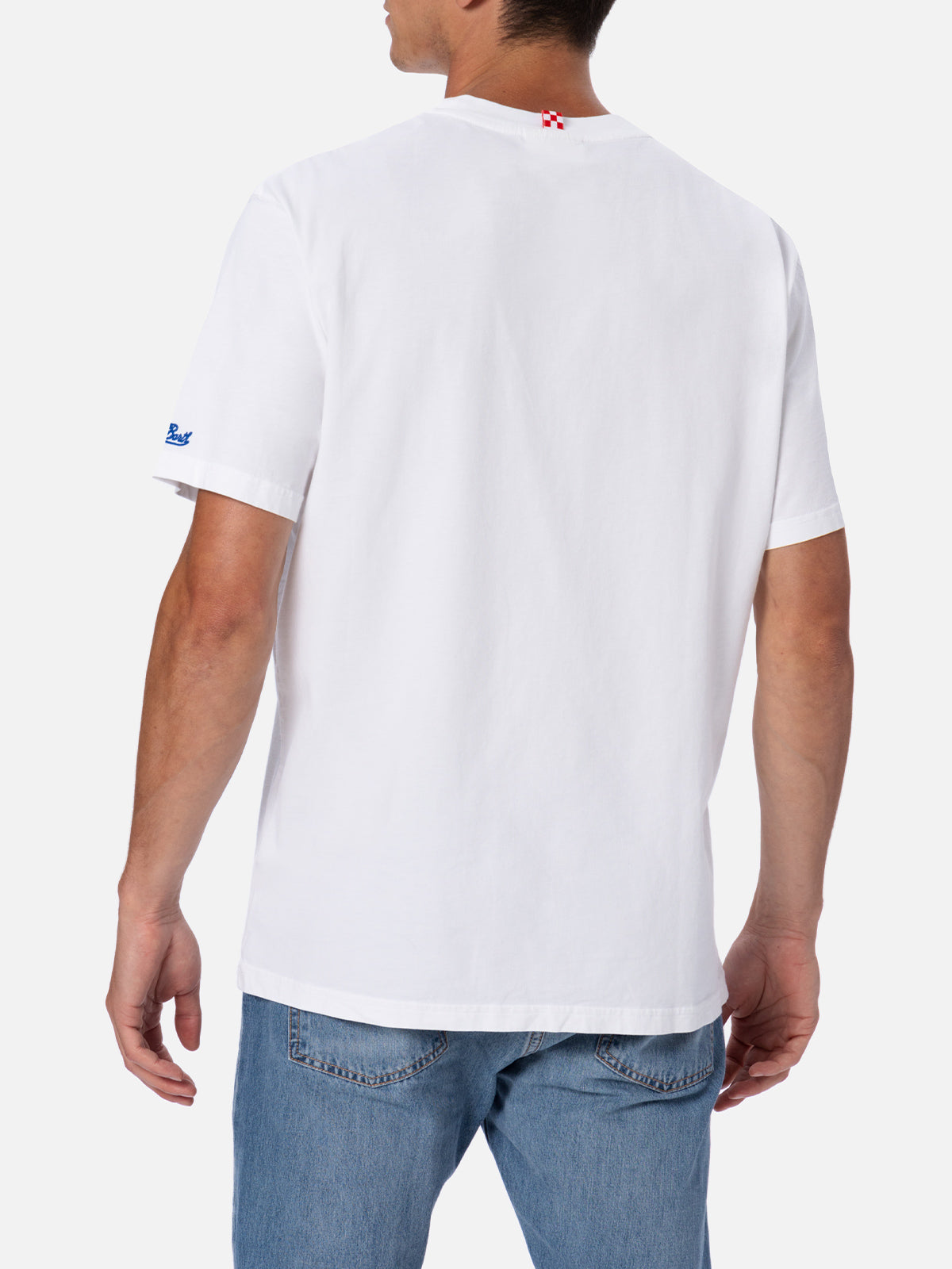 Man cotton t-shirt Austin with Estathé embroidery | ESTATHE' SPECIAL EDITION