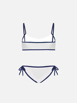 Weißer Bralette-Bikini für Mädchen