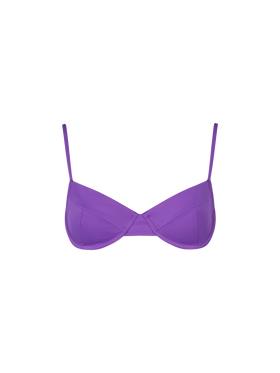 Woman violet underwired bralette  swimsuit