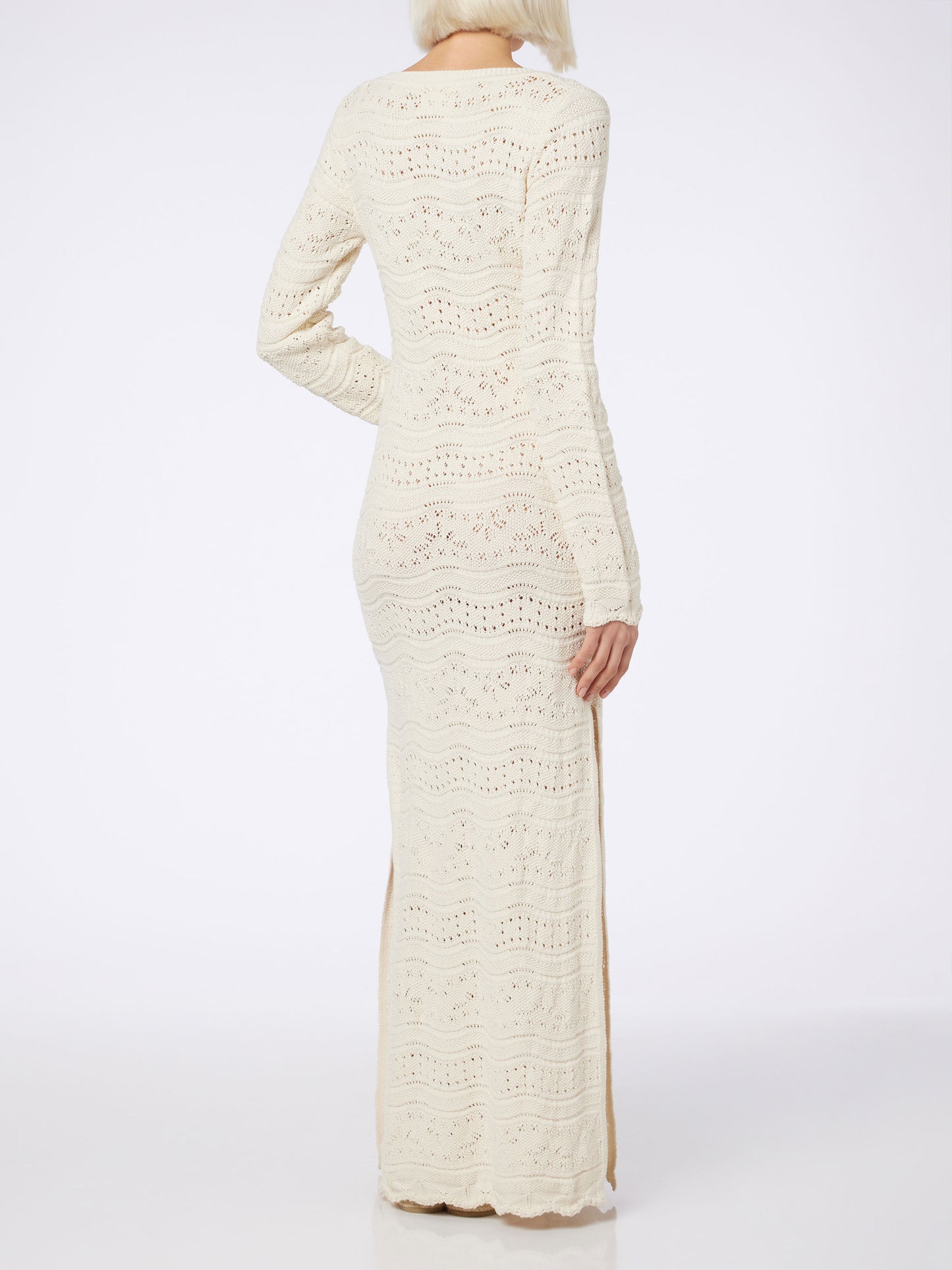 Damen-Midikleid aus Baumwollstrick