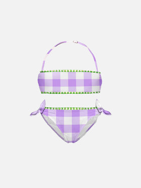 Girl gingham bralette bikini - MC2 Saint Barth