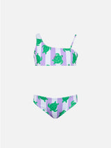 girl-one-shoulder-bikini-turtle-print