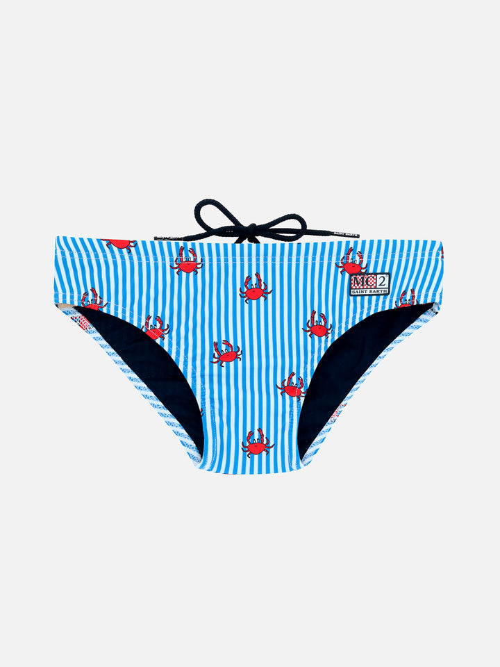 Jungen-Badehose Billy mit Krabben-Print
