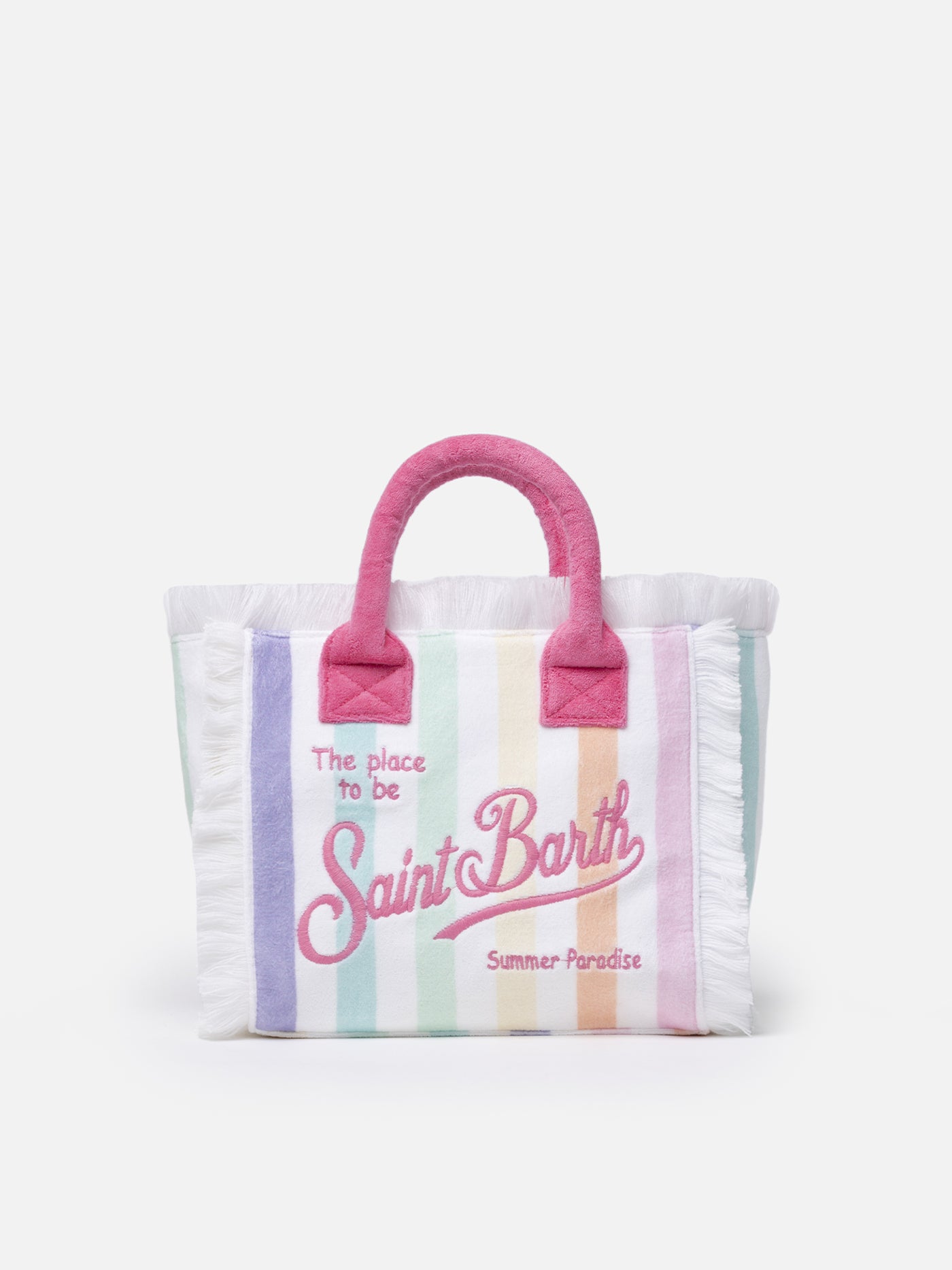 Borsa a mano Colette Sponge in spugna a righe