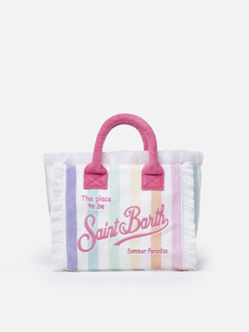 Borsa a mano Colette Sponge in spugna a righe