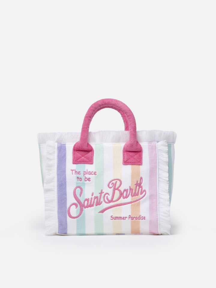 Borsa a mano Colette Sponge in spugna a righe