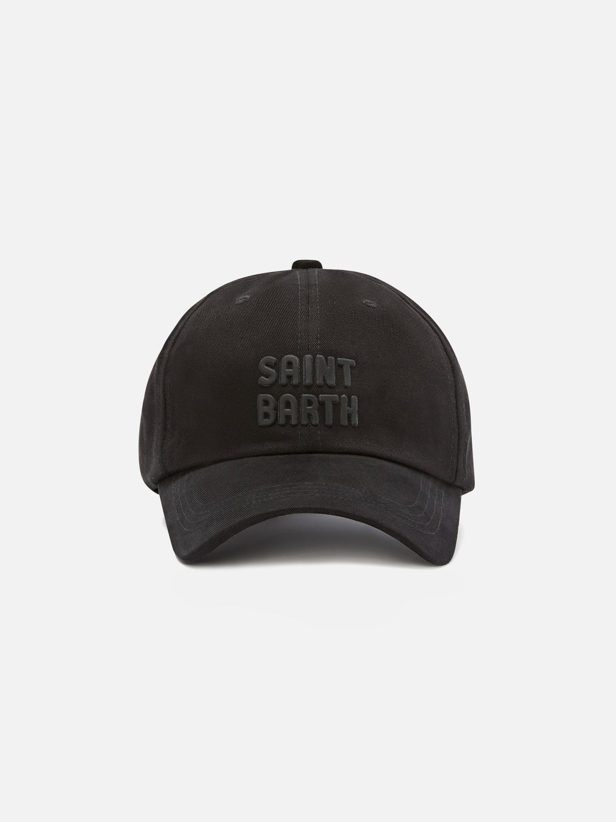 Black Baseball Studio cap with logo embroidery
