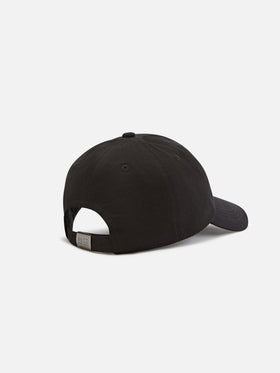 Black Baseball Studio cap with logo embroidery