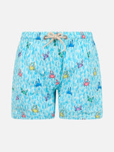 Boy Comfort Light swim shorts with crabs print