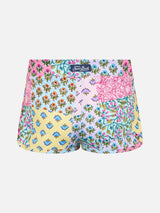 Pantaloncini da spiaggia da bambina Coco con stampa fiori