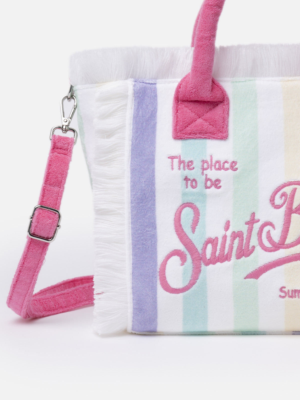 Borsa a mano Colette Sponge in spugna a righe