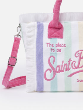 Borsa a mano Colette Sponge in spugna a righe