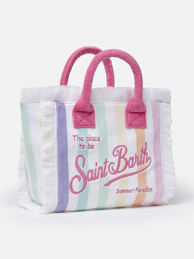 Borsa a mano Colette Sponge in spugna a righe