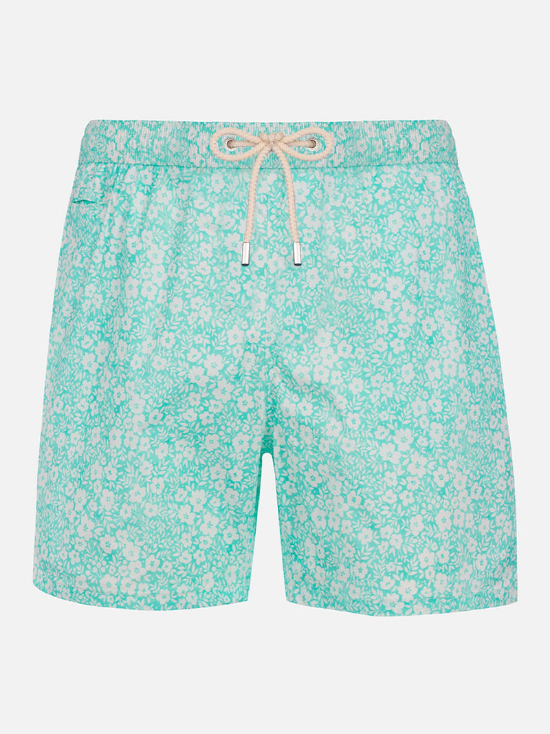 Man Comfort Light Badeshorts mit Blumendruck