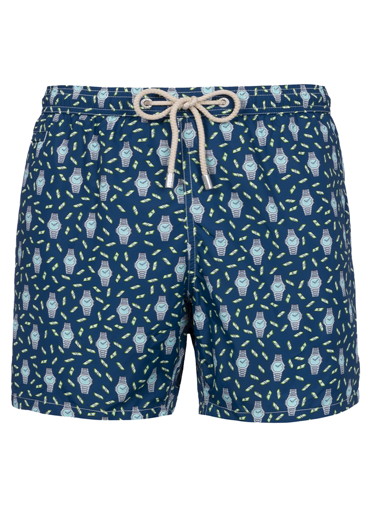 Costume da bagno da uomo in tessuto leggero Lighting Micro Fantasy con stampa orologi