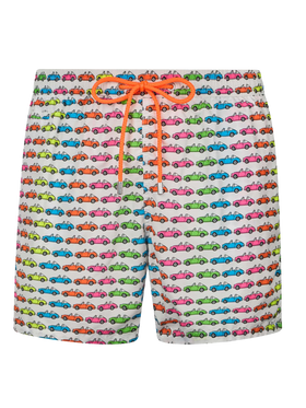 Herren-Badeshorts aus leichtem Stoff Lighting Micro Fantasy mit Auto-Aufdruck