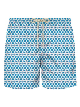 Comfort Light stretch swim shorts with tie print - MC2 Saint Barth