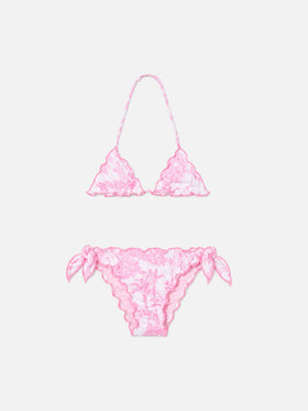 Cris Stretch-Bikini mit Toile-de-Jouy-Print 