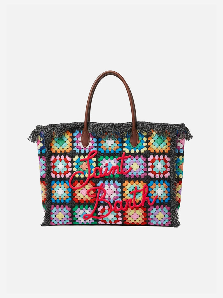 Colette crochet tiles handbag