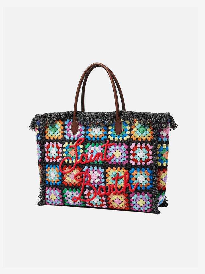 Colette crochet tiles handbag