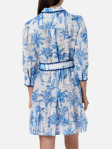 Woman Toile de Jouy linen dress Daisi