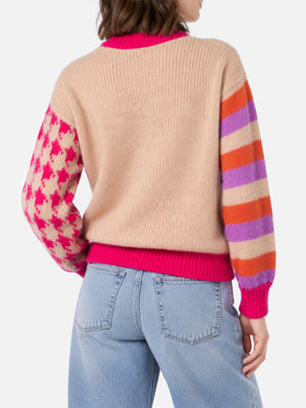 Danya pull boxy doux avec broderie Ci penso 