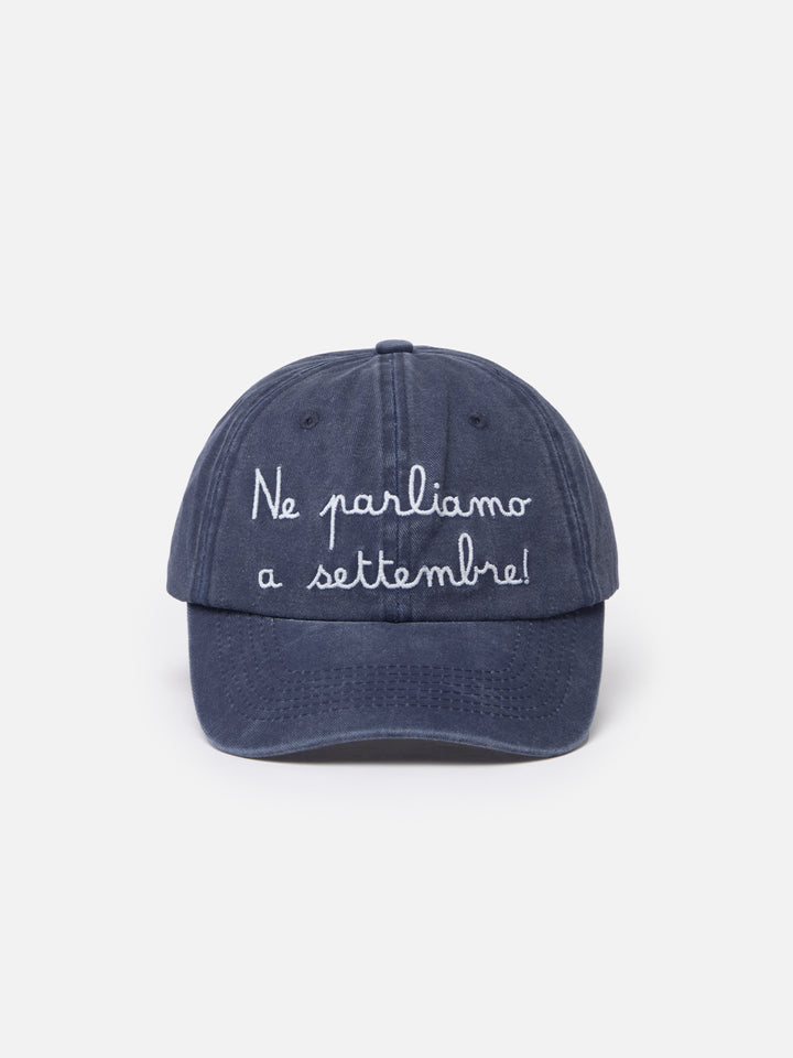 Berretto da baseball ricamato in denim Davis