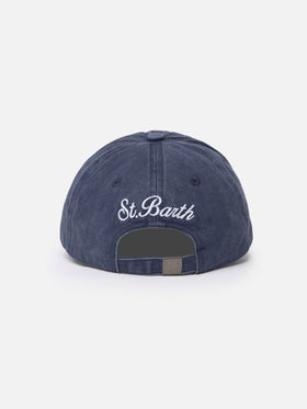 Berretto da baseball ricamato in denim Davis