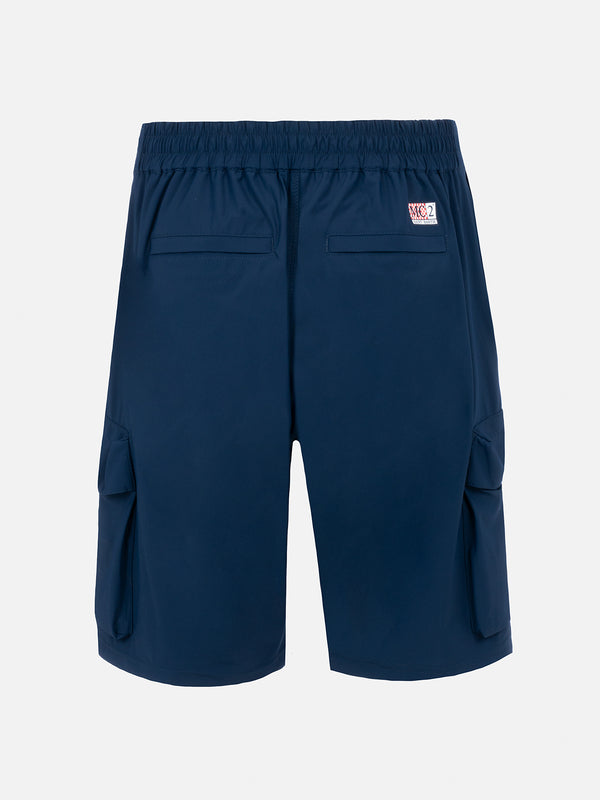 Herren marineblaue Bermudashorts Deck