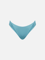 Woman light blue swim briefs